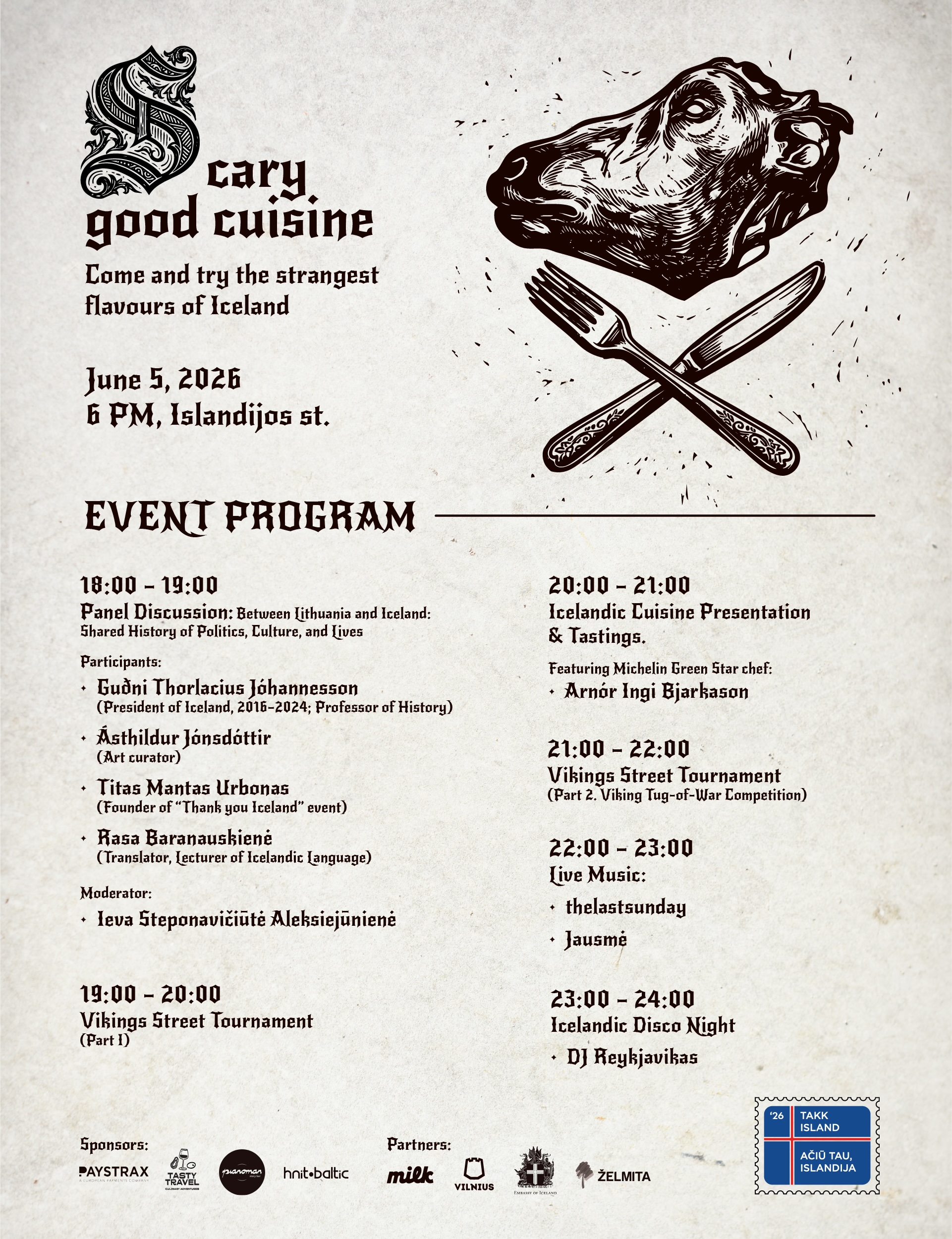 Event Program – Scary Good Cuisine